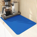 Silicone Placemats, Food-Grade Non-Slip Waterproof, Dining, Stain Resistant, Countertop Protector, Kitchen Counter Mat, Heat Resistant, Baking mat Dishwasher Safe (Blue, 1)