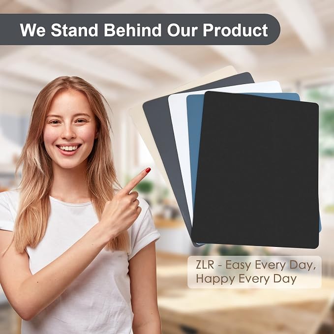 ZLR Large Coffee Bar Mat for Coffee Station, 16"x24" XL, Navy Blue | Oversized Counter Protector, Absorbent Dish Drying Mat, Fits Espresso, Grinder, Frother & Cup Display, Hides Stains
