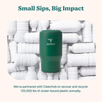 Reduce 4-in-1 Drink Cooler - Versatile Can & Bottle Holder with Vacuum Insulation - Keeps Drinks Cold Up to 4 Hours - Includes Bottle Opener - Fits Cupholders & Dishwasher Safe - 14oz - Big Green