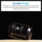 Etekcity LED Camping Lanterns, Battery Included, 4 Pack | Power Outages, Hurricane Preparedness, Camping Essentials, Emergency Kit, Water Resistant, Collapsible Design