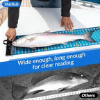 THKFISH 53in Portable Waterproof Fishing Ruler with Measuring Board | Folding Fish Ruler, Roll Up Fish Measuring Tape for Boat, Kayak, Coolers, Yacht and Workbench 53 *7.5"-1pcs/59 * 3.15"-2pcs