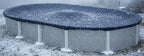 Premium Winter Pool Cover for Above Ground Oval Pool, 15' x 21' Ft., Aboveground Pools Winter Cover, 8-Year Warranty, Includes Winch and Cable, Strength & Durability, UV Protection