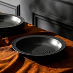 Stone Lain Orbit 4-Piece Pasta Bowl Set Stoneware, Charcoal