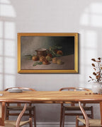 HUARCEY Gold Framed Vintage Wall Art for Living Room Harvest Apples Still Life Oil Painting Large Cottagecore Room Decor Picture Canvas Print Farmhouse Fruit Wall Decor Bedroom Kitchen Bathroom 24x36