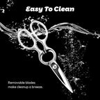 Detachable Mirror-Finish Kitchen Shears All-Steel Forged Kitchen Scissors | Upgraded Version, Heavy Duty All Stainless Steel, Ultra Sharp Micro Serrated Blade, Chef Scissors For Food Poultry Meat Pizza