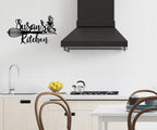 Custom Kitchen Name Sign, Personalized Kitchen Metal Sign, Kitchen Art Wall Decor, Kitchen Signs Wall Decor, Metal Wall Art, Kitchen Decor, Mothers Day Gift, Mom's Kitchen, Gift for Grandma