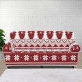 FKELYI Boho Christmas Easy Going Stretch Sofa Slipcover Washable Sofa Couch Cover Comfortable Furniture Protector with Elastic Bottom XL