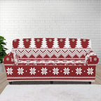FKELYI Boho Christmas Easy Going Stretch Sofa Slipcover Washable Sofa Couch Cover Comfortable Furniture Protector with Elastic Bottom XL