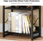 5 Tier Narrow Bookshelf: Tall Bookcase Book Shelf for Bedroom, Industrial Modern Bookshelves for Small Spaces (Black)