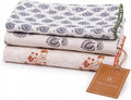 Printed Kitchen Dish Bar and Tea Towels Cotton, 18x28 inch with Trims, Cotton Dish Towel Sets (Multicolor Motif, Set of 3)