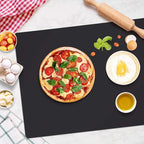 Extra Large Silicone Mats for Countertop, 28" by 20" Multipurpose Mat, Counter Table Protector, Desk Saver Pad, Placemat Nonstick Nonskid Heat-Resistant Pad, Black