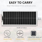 XINPUGUANG 100W Flexible Solar Panels 300w 12V Solar System Kit Monocrystalline Cell Module 30A Controller for Off Grid Solar Battery Charge for RV Boat Trailer Cabin(300W)