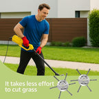 3 Pcs Steel Wire Grass Trimmer Head, String Trimmer Replacement Head, 6 Inches Universal Steel Wire Weed Trimmer Head for Electric Battery Powered Cordless String Trimmer (3, Silver)