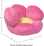Trend Lab Flower Toddler Chair Plush Character Kids Chair Comfy Furniture Pillow Chair for Boys and Girls, 21 x 19 x 19 inches