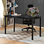 sogesfurniture 47.2 inches Office Desk Computer Desk Gaming Desk Computer Table Sturdy Writing Workstation for Home Office, Black