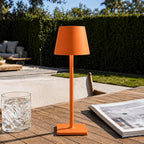 Yogaret Orange Cordless Table Lamp Set of 2-3 Way and Stepless Dimmable - for Restaurant Dining Bedroom Home Bar