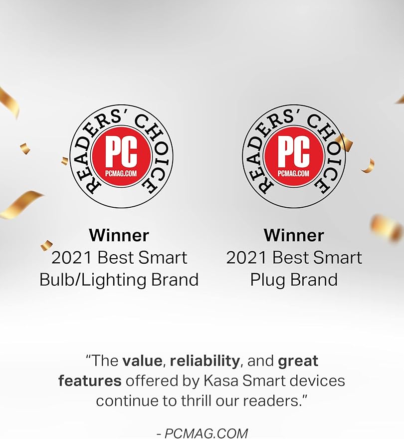Kasa Smart Light Bulbs, Full Color Changing Dimmable Smart WiFi Bulbs Compatible with Alexa and Google Home, A19, 9W 800 Lumens,2.4Ghz only, No Hub Required, 4 Count (Pack of 1), Multicolor (KL125P4)