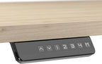 Bush Business Furniture Move 60 Series 60W x 30D Electric in Natural Elm with Silver Base, Ergonomic Sit-Stand Computer Table for Home and Professional Office