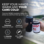 PHOOZY Insulated Can Cooler for 12 oz Cans - Patented Drink Sleeve with NASA-Inspired Technology - Keeps Beer, Soda & Sparkling Water Cold Longer - Lightweight Outdoor Can Holder - Space White