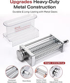 Adjustable Meat Tenderizer Attachment for KitchenAid Stand Mixer, 3 Setting | Stainless steel efficient tenderizer machine for steak, pork, lamb, venison or jerky, Safety tall chute tenderizing tools