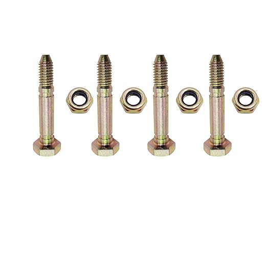 51001500 510015 Snowblower Shear Bolts and Nuts Compatible with Ariens AM122156 AM136890 13865 7091550 91550 3285-11 Snowthrower 4-Pack