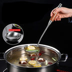 AOOSY Soup Ladle,304 Stainless Steel Cooking Ladle Spoon with Wooden Handle | 13.8 In Long Wood Handle Soup Spoon,Kitchen Utensil Wok Tool for Cooking, Gravy, Sauces