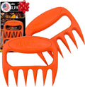 Bear Paws Meat Claws - The Original BBQ Meat Shredder Claws - Orange | Shredder Claws for Pulled Pork, USA Made - Easily Lift, Shred, Pull and Serve Pork, Chicken, Brisket and Turkey