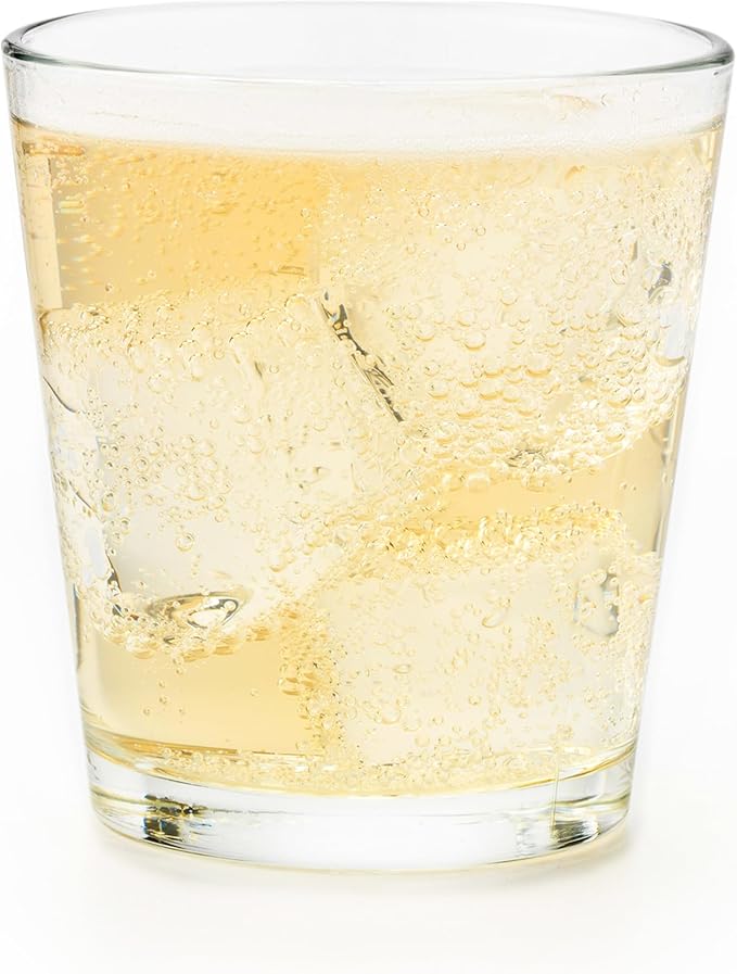 Libbey 15790 Restaurant Basics Stacking 9 oz Pint Glasses Set of 12, All Purpose Heavy Duty Glasses, Durable and Dishwasher-Safe Glass Drinkware
