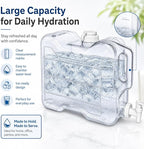 Fridge Water Dispenser with Leak-Proof Spigot, Reusable Refrigerator Drink Dispenser with Handle, Water Jug Beverage Container for Iced Tea, Juice, Lemonade, Party and Daily Use (2, 2 Gallon)