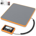 THINKSCALE Shipping Scale, 440lb, 10g/1oz Postal Scale, Hold/Tare | Carbon Fiber Platform – Anti-Slip & Lightweight, Backlit LCD Easy Read, for Packages & Mail. Battery + AC adapter included