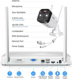 ZOSI 2.5K WiFi Security Camera Wireless Outdoor System,2TB HDD,8 Channel NVR for 24/7 Recording,4 x 4MP Cameras for Home with Color Night Vision,Person Vehicle Detection,2-Way Talk,Siren Alarm,Plug-in