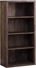 Monarch Specialties Bookcase - Sturdy Etagere with 3 Adjustable Book Shelves - 48”H (Brown)
