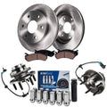 Detroit Axle - Front Wheel Bearing Hubs Brake Kit for Chevrolet Silverado Avalanche Express Suburban 1500 Tahoe Astro GMC Safari