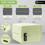 Dual Combination & Keyed Lockbox - Lockable Box for Everyday Use - Multi-Purpose lock for Home & Office Safety - Made of Industrial-Grade Plastic - One Size (Spring Green)