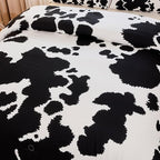 Cow Print Comforter Full,Western Comforter Set Full,Boys Full Comforter Set,Black and White Color Comforter,Cow Bedding Set,Cow Room Decor