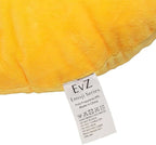 EvZ Official Certified Flushed Emoji Pillow - 32cm Large Soft Plush Rosy Cheeks Smiley Face Emoticon Cushion - Cute Shy Decorative Stuffed Toy for Girls, Bedroom & Thinking of You Gift (Yellow)
