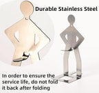 4 PCS Funny BBQ Stand Man Hot Dog Holder-Reusable Stainless Steel Hotdog and Sausage Stand-Portable Hot Dog Roaster-Barbecue Grill Accessories-Ideal For Camping And Party Gifts (6)