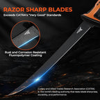KastKing Ultimate Angler 9" Fillet Knife, Fishing Knife for Men | Sharp Vanadium Stainless Steel Blade, EnduraGrip Handle, Corrosion-Resistant, Sheath with Sharpener & Line Cutter
