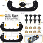 99-9313 Snow Blower Paddles with 133-5585 Scraper Replaces 125-1128 55-9250 55-9251 88-0771 for Toro 621 721 210R 421QR 621E 621QZE 621QZR 621R 621E 721QZE 721R Power Clear CCR6053 Snowthrower