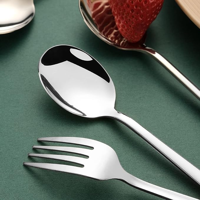 VANRA 4-Piece Portable Travel Utensils Set with Case 18/8 Stainless Steel Flatware Set Reusable Cutlery Set with Fork Spoon Knife Chopstick for Lunch Travel Camping School Work Picnic (Silver)