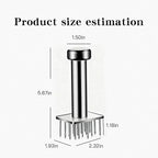 304 Stainless Steel Meat Tenderizer with 18 Sharp Needles - Ideal for Tenderizing & Pounding Steak, Beef, Pork, Chicken