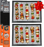 Camerons Grilling Mesh 2 Pack (13.25"x18") - Heavy Duty 100% Non-Stick Reusable Cooking Mesh - Use in Outdoor BBQ Grill & Indoor Oven - Heat Safe up to 500° F - Barbecue Grilling Gift for Fathers Day