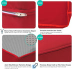 ClawsCover 12 Pack Outdoor Seat and Back Cushions Replacement Covers Fit for 6Pieces 5-Seater Wicker Rattan Patio Furniture Conversation Set Sectional Couch Chairs,Red-Include Cover Only