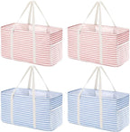 Lifewit Extra Large Tote Bag, Reusable Grocery Bags with Metal Wire Frame and Handles