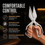 Multifunctional Heavy Duty Kitchen Shears,Kitchen Shears for Cutting Chicken,Kitchen Scissors for Food, Japanese High-Carbon Steel Culinary Poultry Shears, for Chicken,Meat,Fish,Bone Cutting(Silver)