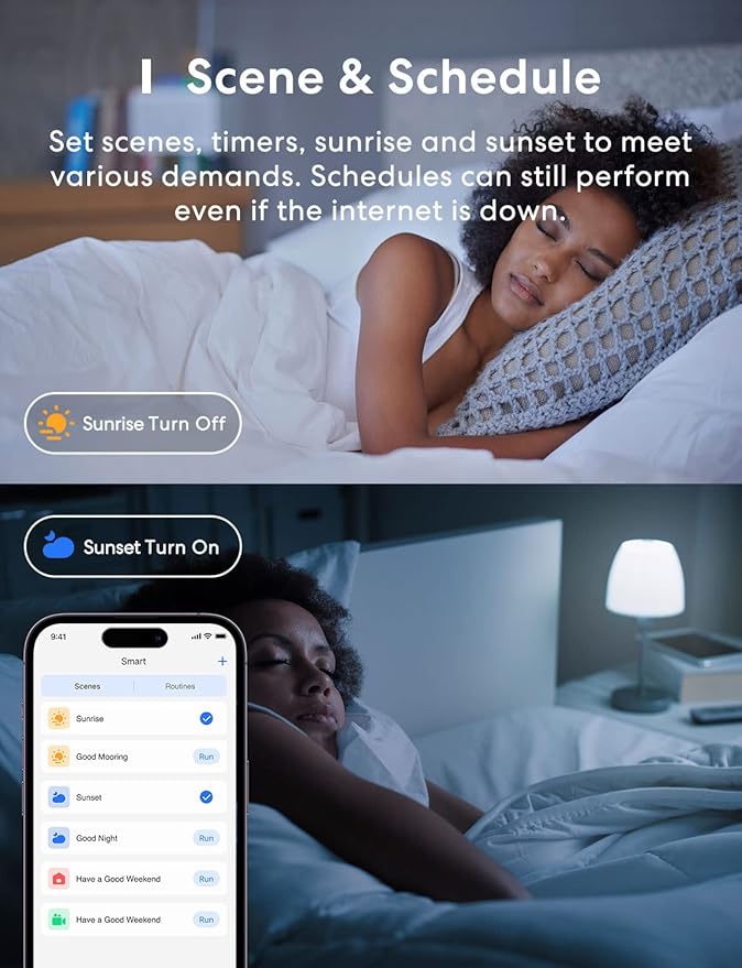 meross Smart Light Bulb, Smart WiFi LED Bulbs Compatible with Apple HomeKit, Siri, Alexa, Google Assistant and SmartThings, Dimmable E26 Multicolor 2700K-6500K RGB, 810 Lumens 60W Equivalent