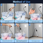 Portable Water Heater 2000W, Pool Heater - Immersion Heater with Digital Thermometer, Upgraded Magnesium Oxide Heating for Fast Heating, for Small Pools, Bathtubs, Buckets, Tanks