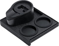 Normcore Espresso Tamping Station, 51mm 54mm Compact Tamping Station, Barista Corner Tamping Mat With Portafilter Stand, Coffee Tamper Holder Pad, Black