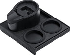 Normcore Espresso Tamping Station, 51mm 54mm Compact Tamping Station, Barista Corner Tamping Mat With Portafilter Stand, Coffee Tamper Holder Pad, Black