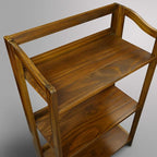 Casual Home Stratford 3-Shelf Folding Bookcase-Warm Brown